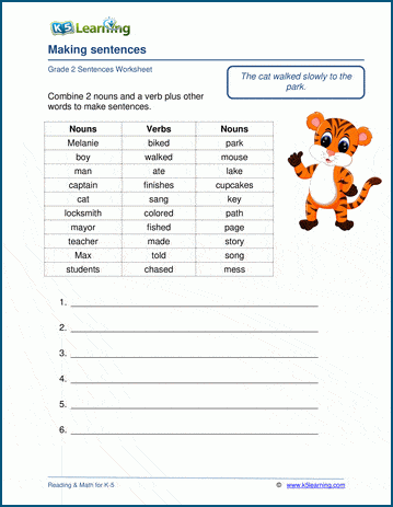 2nd grade creative writing worksheets for grade 2