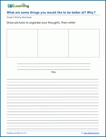 Write and draw prompts worksheet