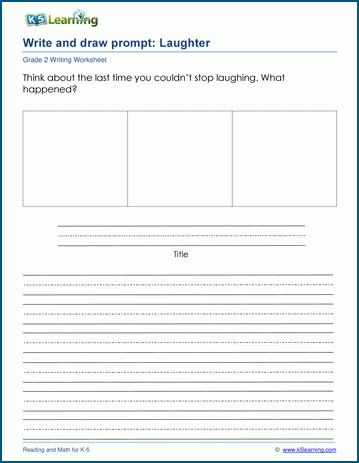 Write and draw prompts worksheet