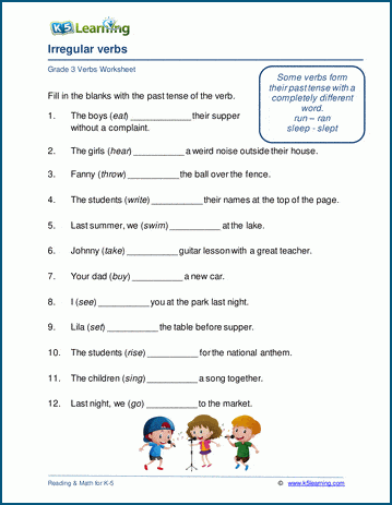 Irregular Past Tense Verbs Worksheet: Hướng Dẫn Toàn Diện và Cách Thức Ứng Dụng