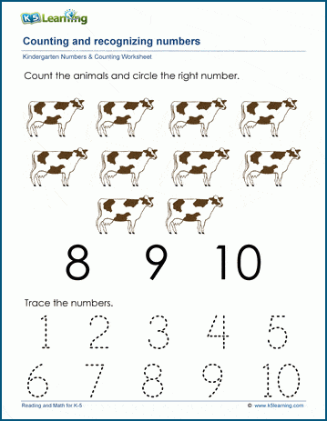 Count to ten | K5 Learning