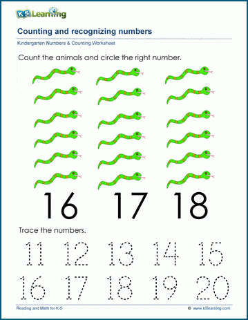 number 18 worksheet