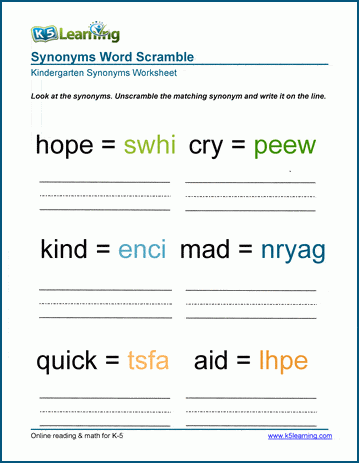 Synonym Matching Flashcards for Vocabulary in Primary Grades {2nd grade  words}