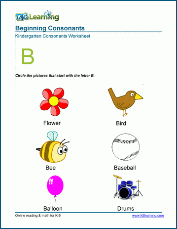 Words that start with letter B/ beginning letter with B, some