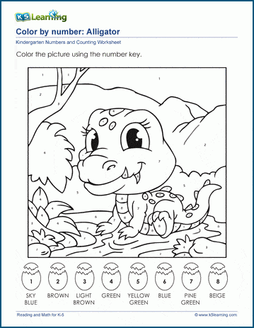 Color By Numbers - Coloring Pages Worksheet #49 