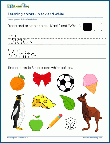 Black and White ⚫⚪, Colours for Kids