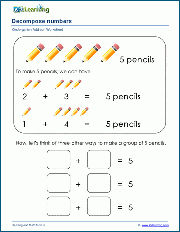 Making Numbers Up To 10 Worksheet K5 Learning