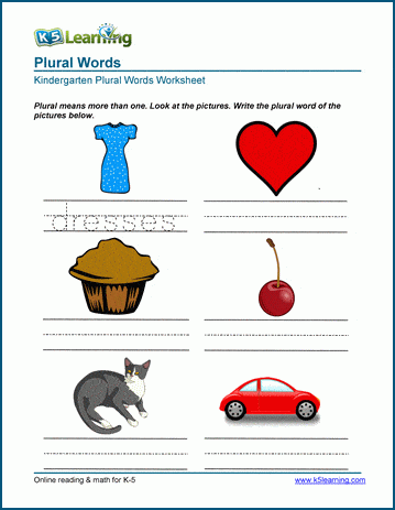 Plural Nouns: Worksheets and Task Cards