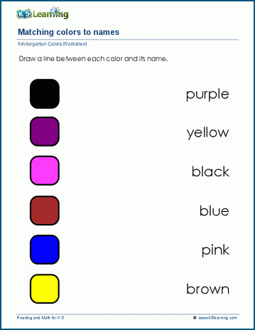 kindergarten worksheets about colors - 11 worksheet on colours for ...