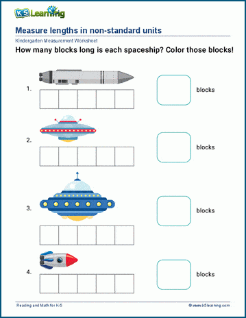 measure lengths in non standard units worksheets k5 learning