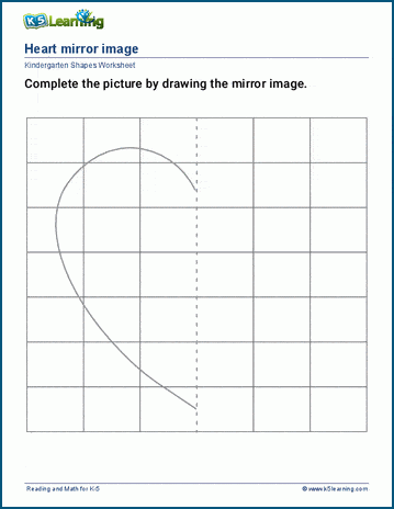 Mirror images worksheet