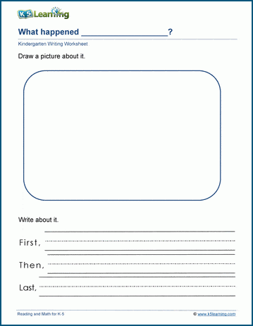 Narrative prompts worksheet