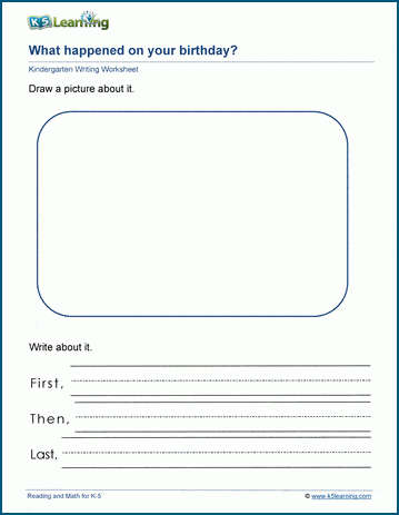 Narrative prompts worksheet