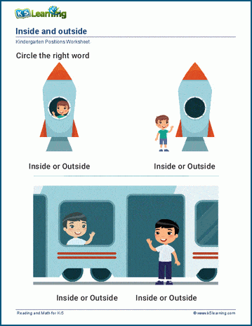 Inside or outside worksheets