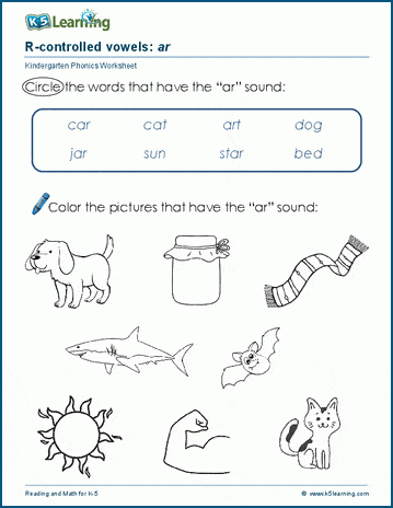 R-controlled vowels | K5 Learning