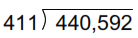 Division with remainder: 6 digit dividend example