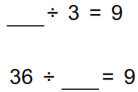 Missing dividends or divisors example