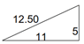 Area of right triangles example