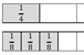 Compare fractions with blocks example