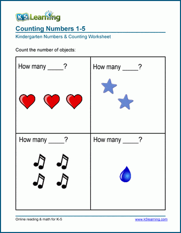 counting worksheets k5 learning