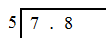 Decimals long division example