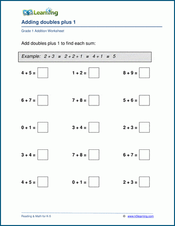 Doubles Freebie Doubles Facts First Grade Worksheets First Grade Math