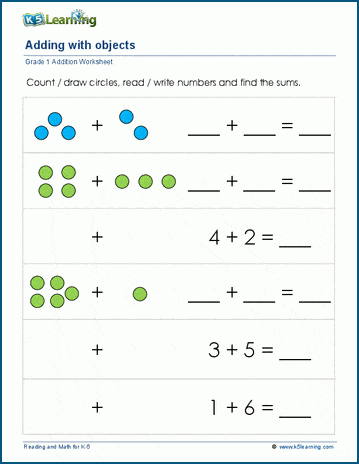 addition math problem that equals 1 2