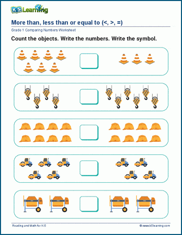 counting objects picture symbols