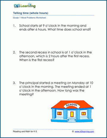 time problem solving grade 3