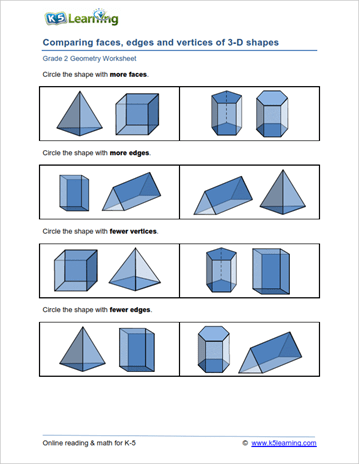 2Nd Grade Geometry Worksheets | K5 Learning