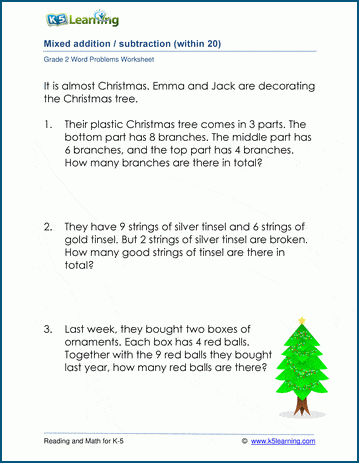 2 step addition and subtraction word problems 2nd grade