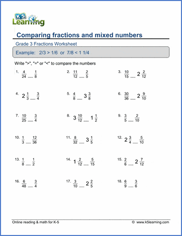 improper fraction to mixed number worksheet