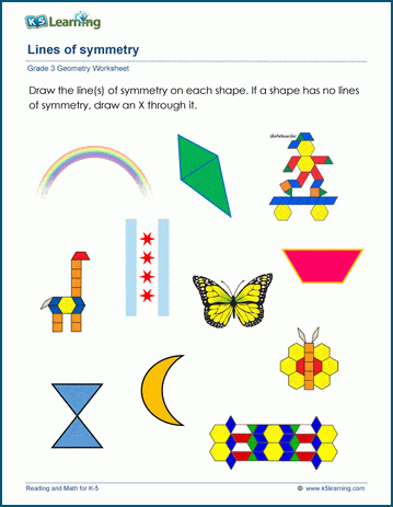 Lena Cochran   Grade 3 Geometry Finding Lines Symmetry 