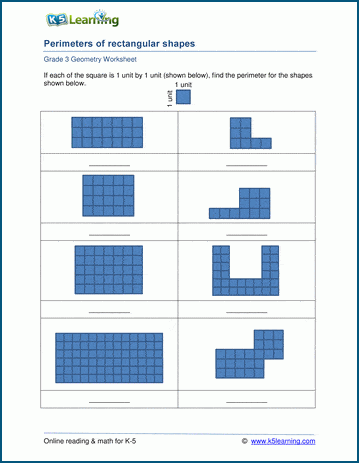 grade 3 perimeter and area worksheets