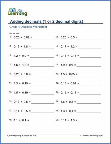 homework & practice 2 4 add decimals