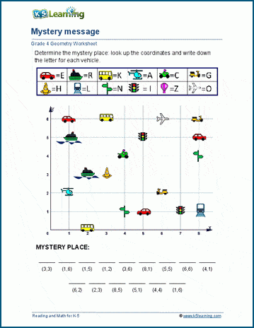 Grid Map Worksheets - Worksheets For Kindergarten