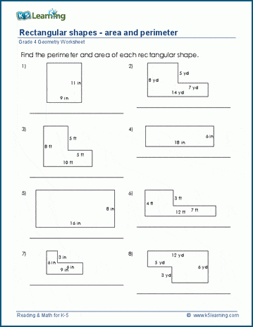 measuring perimeter worksheets grade 4