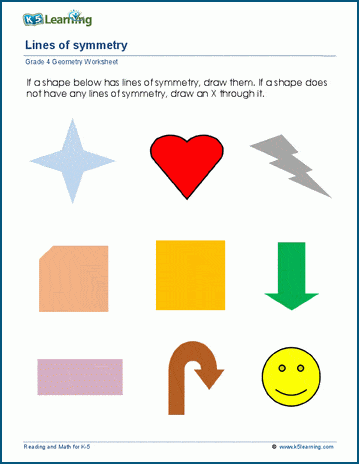 Line Of Symmetry Worksheet