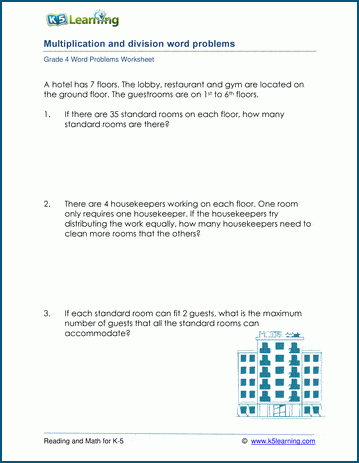 math worksheets for 4th grade multiplication and division