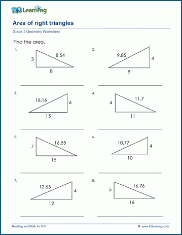 Right Angles Geometry, Worksheet