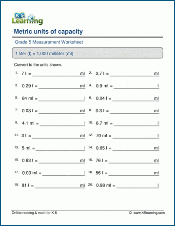 Metric fluid cheap conversion