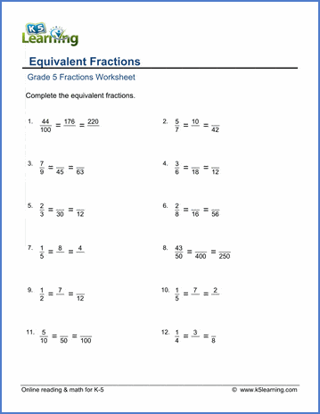 new free grade 5 math worksheets pages k5 learning