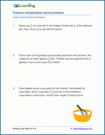 multiplying mixed numbers by whole numbers word problems worksheet