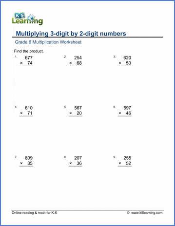 3rd grade math worksheets multiplication