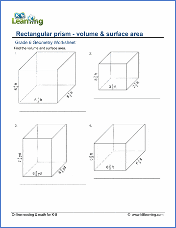 surface area of prism activity