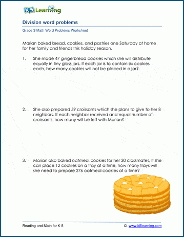 long division word problems k5 learning