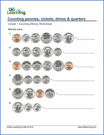 Online Math Practice Lesson  USA Coin Identification and Values