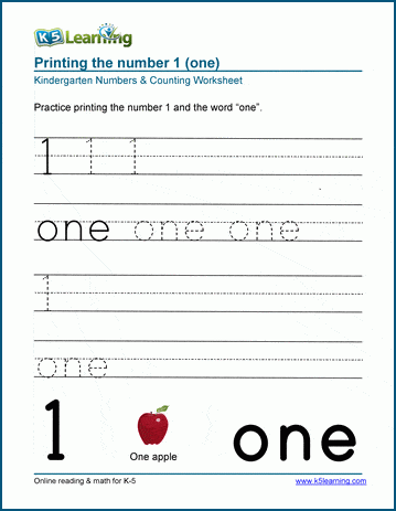 numbers worksheets learning numbers for preschool kindergarten and