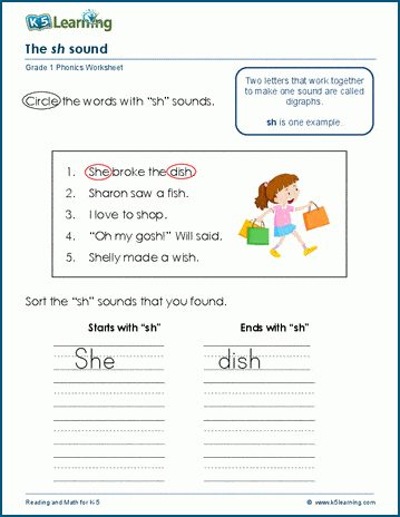 Digraph manipulation worksheet