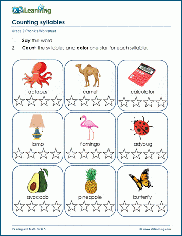 Grade 2 Phonics Worksheets | K5 Learning